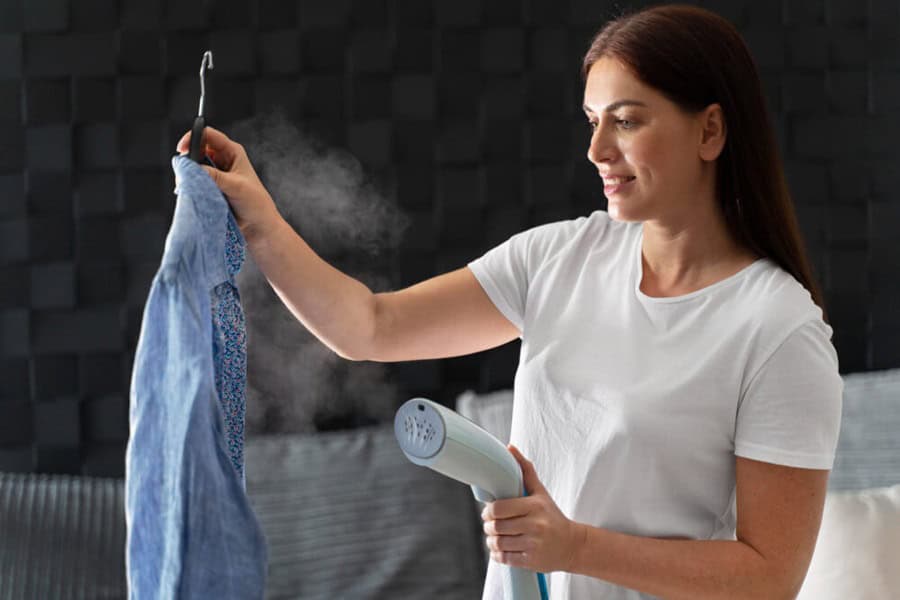 removing body shimmer powder from clothing