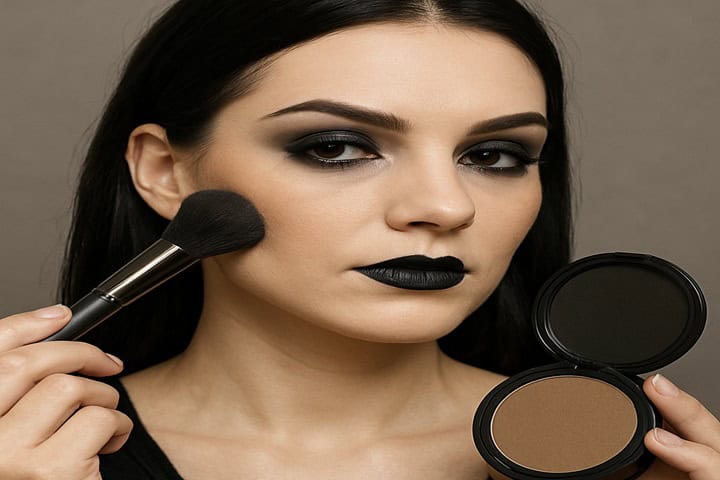 gothic makeup looks contour