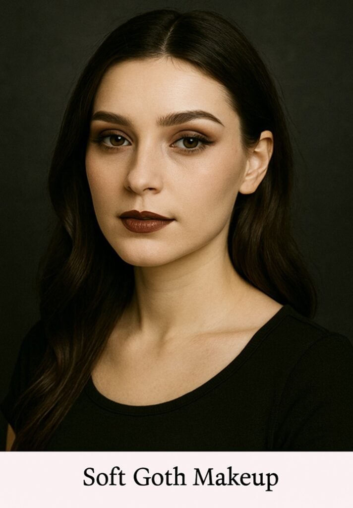 soft gothic makeup looks