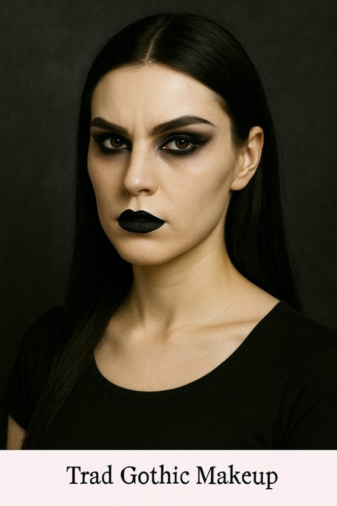 traditional gothic makeup looks