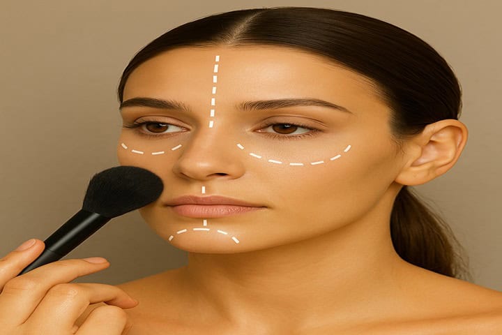 how to use setting powder where to put
