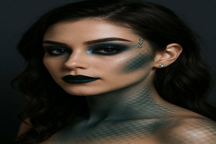dark mermaid makeup
