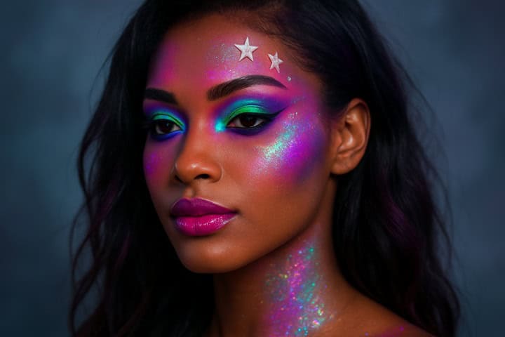 galactic mermaid makeup