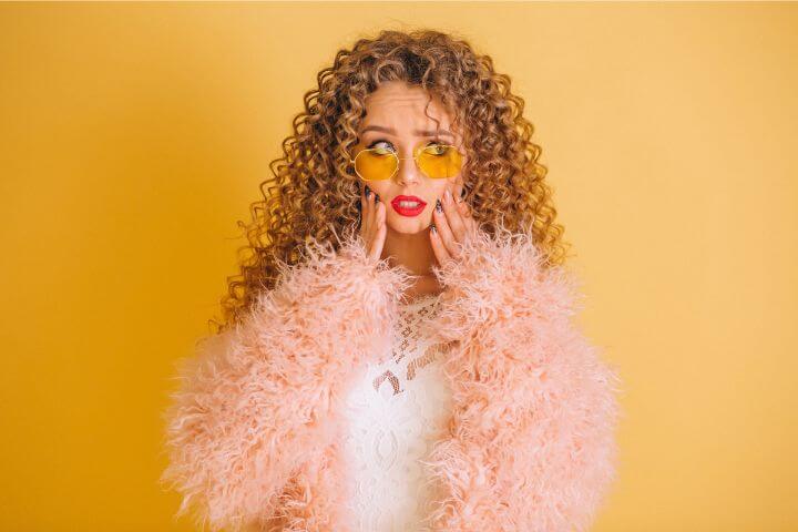 80s crimped hairstyle