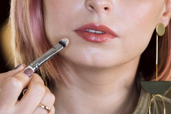 high blush placement makeup