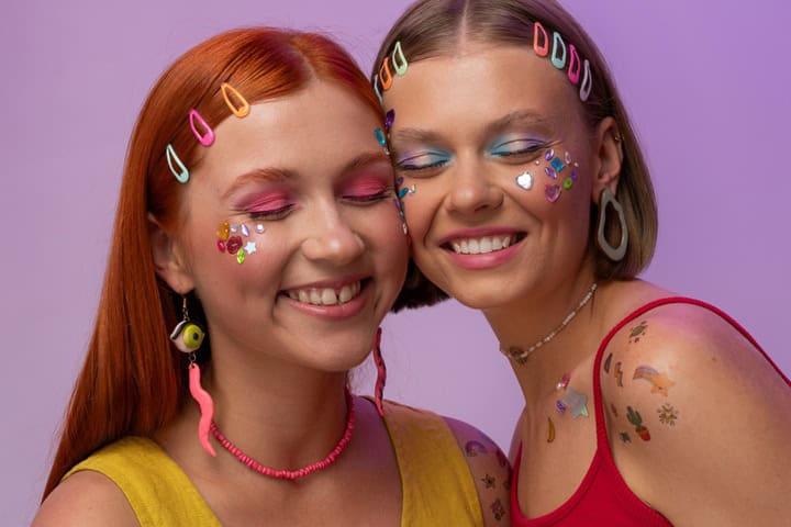 pride makeup full face