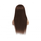 THoM - 100% Human Hair Handtied Lace Front Wig - Brunette / Brown 