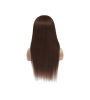 THoM - 100% Human Hair Handtied Lace Front Wig - Brunette / Brown 