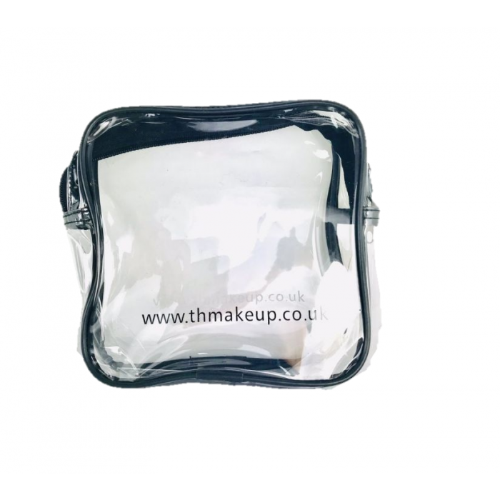 THoM Small Cosmetic Pouch - Clear Zip Bag for makeup kit